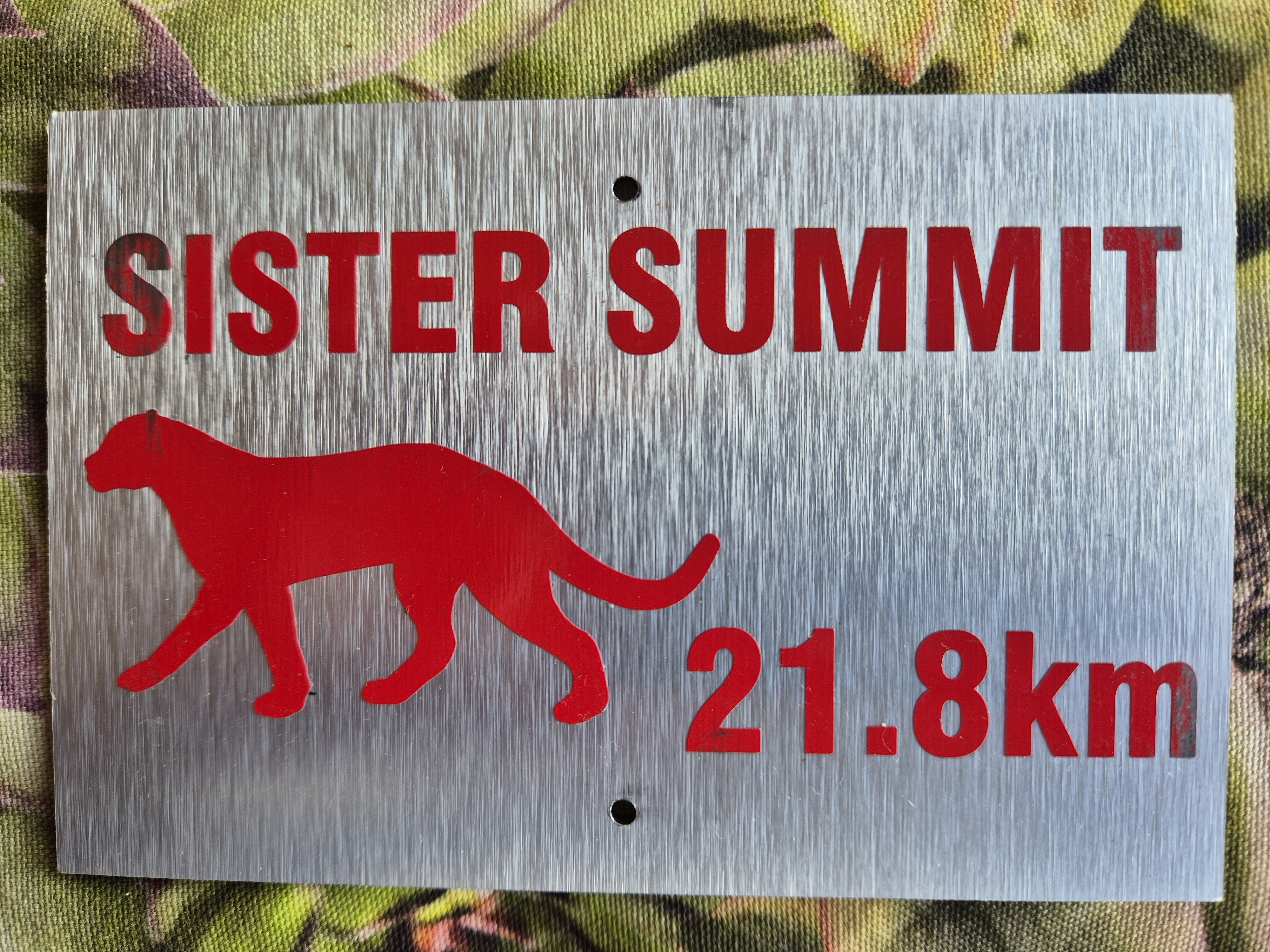 Map board for Leopard trail