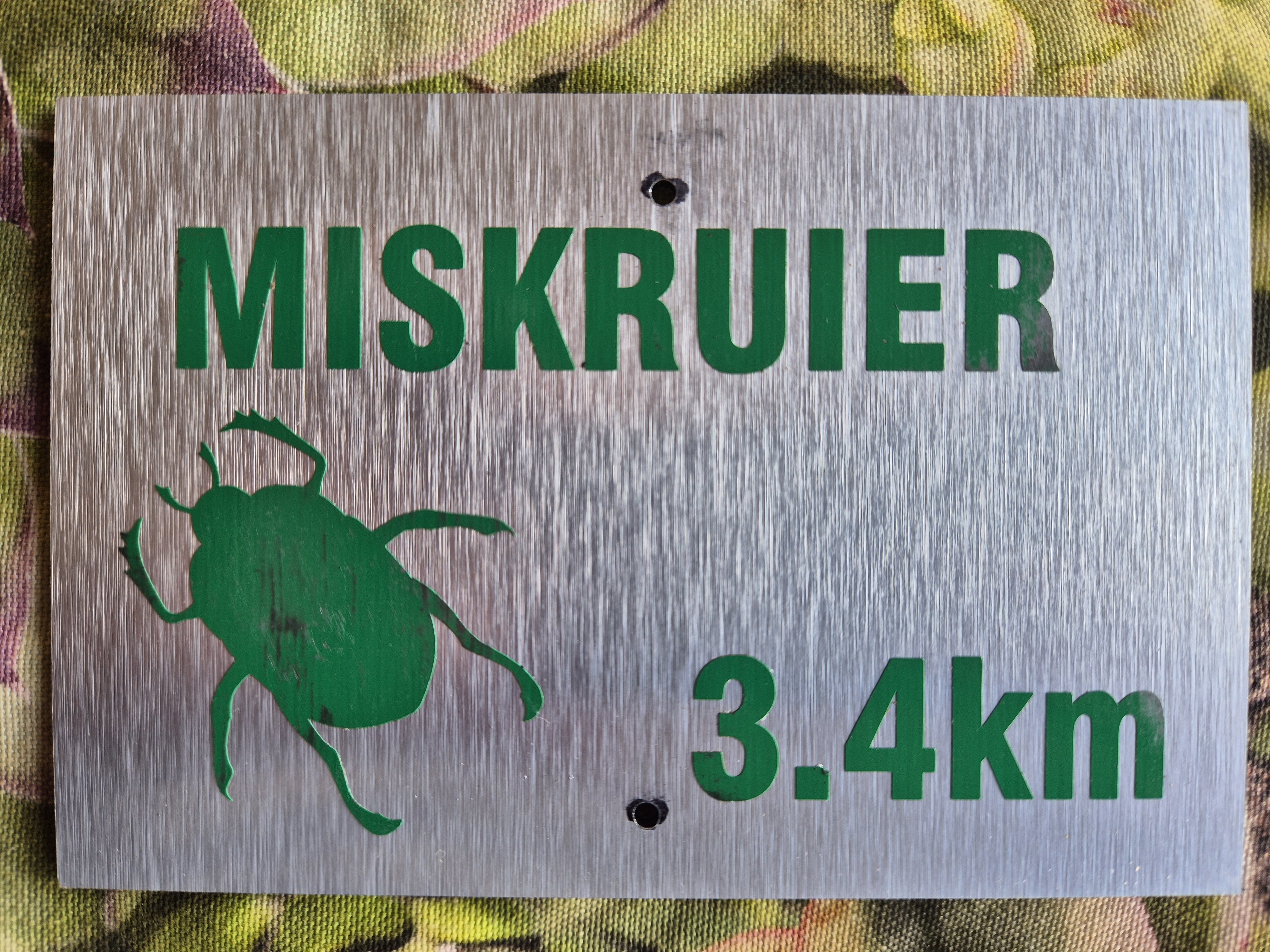 Map board for Miskruier trail